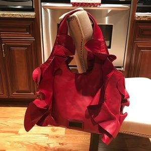 Valentino Red leather hobo- w/tags and dust bag